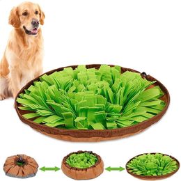 Jouets pour chiens à mâcher tapis de reniflage pour chien de compagnie tapis de reniflage d'odeur de nez jouet de puzzle pour chien bol d'alimentation lente distributeur de nourriture tapis lavable jouets pour chiens 231031