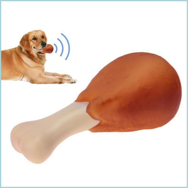 Juguetes para perros, masticables para mascotas, juguetes para masticar con chirrido, divertidos diseños de patas de pollo para gatos pequeños y grandes, juguete con sonido para cachorros, entrega de gota 2021 H Dhub2