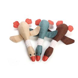 Hondenspeelgoed Chews Pet Goose Dog Toys Sounder Bird Chews Toy Cats Pets Accessoires Drop Delivery Home Garden Supplies DHCBP