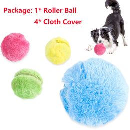 Dog Toys Chews Pet Interactive Smart Automatic Rolling Ball Electric voor S Training Selfmoving Puppy Accessories 230327