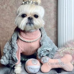 Jouets pour chiens à mâcher pour animaux de compagnie, boule en peluche en forme d'os, à mâcher, résistant à l'usure, luxe pour chiot Teddy, fournitures interactives 221122