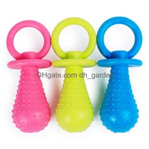 Jouets pour chiens à mâcher sucette en caoutchouc pour animaux de compagnie jouet interactif sucette chat chiot élasticité dents à mâcher nettoyage des dents livraison directe Ho Dhgarden Dhsxd