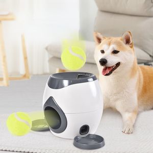 Toys pour chiens mâches de tennis pour animaux de compagnie récompense la machine interactive Ball er formation lent adapté aux chats et aux chiens Toy 230817