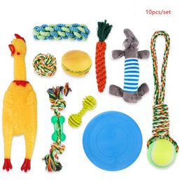 Jouets pour chiens à mâcher Jouet pour animaux de compagnie Coton tressé Ropetrumpet Chewers Tough Teething Chew Interactive Cute Animal Rope For Pets Puppy Playtime D Otbyv