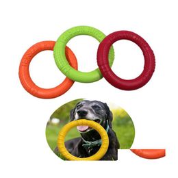 Dog Toys Chews Pet Toy Flying Discs Eva Training Ring Pler Resistent Bite Floating Puppy Outdoor Interactive Game Playing Products DHRH3