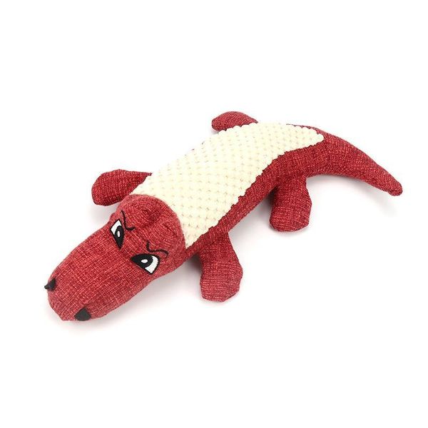 Jouets Pour Chiens À Mâcher Phonation En Peluche Jouets Pour Chiens Simation Crocodile Linge Épissage Animaux De Compagnie Jouet Interactif Animal À Mâcher Fournitures 29Cm Rouge Vert Dh7Zv