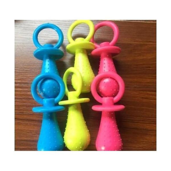 Jouets pour chiens à mâcher chiot bébé chiens jouet en caoutchouc non toxique drôle animal de compagnie à mâcher grinçant pour chat mamelon balle jeu interactif fournitures Top Qm32U Otmsz