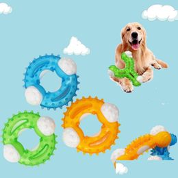 Jouets pour chiens à mâcher chiot morsure formation os molaire caoutchouc jouer os jouet dents formations caoutchoucs chien à mâcher goutte livraison 2022 maison G Dheju