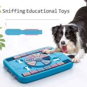 Hondenspeelgoed Chews Puzzle Slow Feeder Interactive Troog Puppy IQ Food Dispenser Langzaam etende niet -slip kom Pet Cat S Training Game 230113