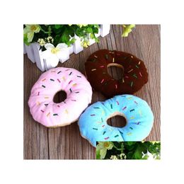 Juguetes para perros Chews Sightly Lovely Pet Dog Puppy Cat Squeaker Quack Sound Toy Chew Donut Play Toys Fmt2165 Drop Delivery Home Garden Pet Ot8B7