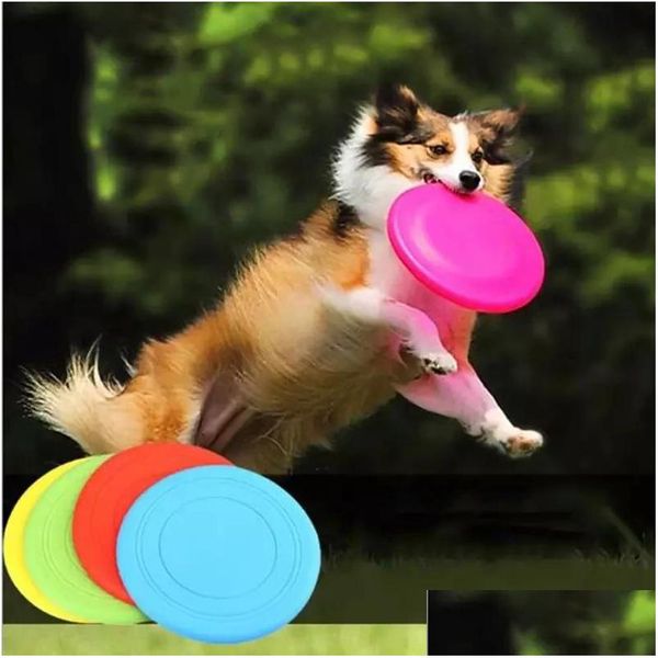 Juguetes para perros Masticables Suave Antideslizante Perro Volador Protección Ambiental Sile Juguete Juego Antichew Pet Cachorro Entrenamiento Herramienta Interactiva Drop de Dhxkc