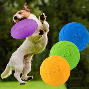 Hondenspeelgoed Chews Soft Pet Flying Discs Dog Toys Silicone Flying Disc Interactive Dog Game Resistant Chew Toy Puppy Training Products Pet Supplies G230520