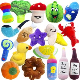 Juguetes para perros Chews Squeaky Toy Surtido Colorf Cute Pet Plush Puppy Chew para mascotas pequeñas y medianas Drop Entrega 2022 Am58W