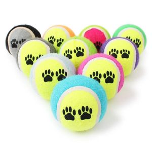 Jouets pour chiens à mâcher balles de tennis pour animaux de compagnie chiot jouer balle en caoutchouc pour petits chiens de taille moyenne en plein air intérieur jouant 6,5 cm Homefavor Dhifh