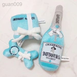 Juguetes para perros Juguetes para perros de lujo Masticar juguetes para masticar para perros INS Champagne Dog Diseñador de moda Juguetes para apretar Exprimir único Felpa Apasionado Suministros para mascotas 231116