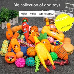 Hond Speelgoed Huisdier Bal Bone Touw Piepende Knuffels Kit Puppy Interactieve Molaire Kauwen Speelgoed voor Kleine Grote Honden pug Levert