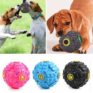Dog Toys Pet Puppy Puppy Sound Ball Lekkage Food Ball Sound Toy Ball Pet Dog Cat Squeaky Chews Puppy Squeaker Sound Pet Pet Supplies Play