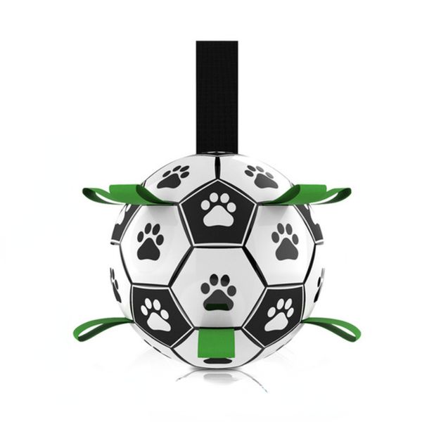 Jouets pour chiens ballon de football avec onglets de saisie jouets interactifs pour chiots pour remorqueur de guerre jouet d'eau pour animaux de compagnie balles de chien durables pour chiens de taille moyenne