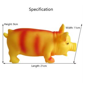 Jouets pour chiens couinement cochon chat jouet à mâcher mignon en caoutchouc chien chiot jouant cochon jouet couineur grinçant avec son grande taille