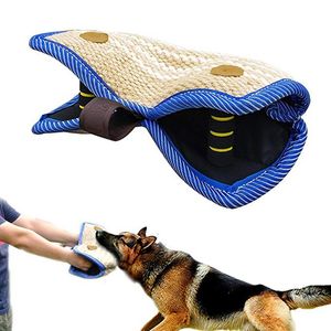 Oreiller de dressage pour chien Wedge 2 poignées interactives pour chiots jeunes jouant à des jeux de récupération 13 x 10 pouces pour grands chiens Ideal War K9 IPO Schutzhund