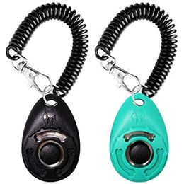 Clicker d'entraînement pour chien avec dragonne Durable Léger Facile à utiliser, Clicker d'entraînement pour chat pour chiot. Parfait pour l'entraînement comportemental 2-Pack