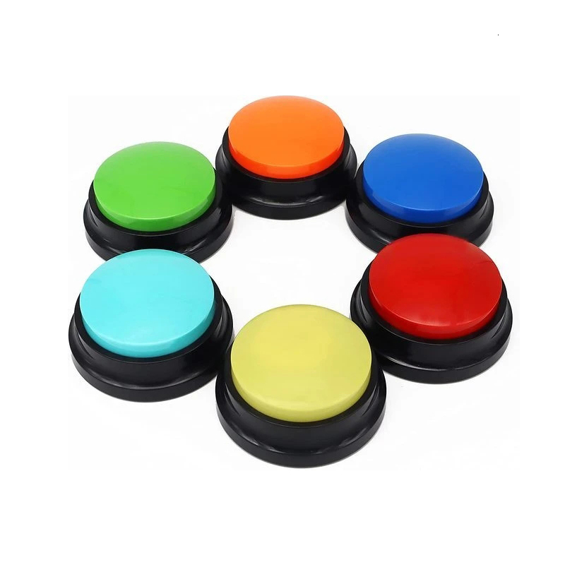 Dog Training Obedience Dog Button Recording Set Talking Button Interactive Pets Communication Buttons Party Noise Makers Dog Training Answer Buzzer 230617