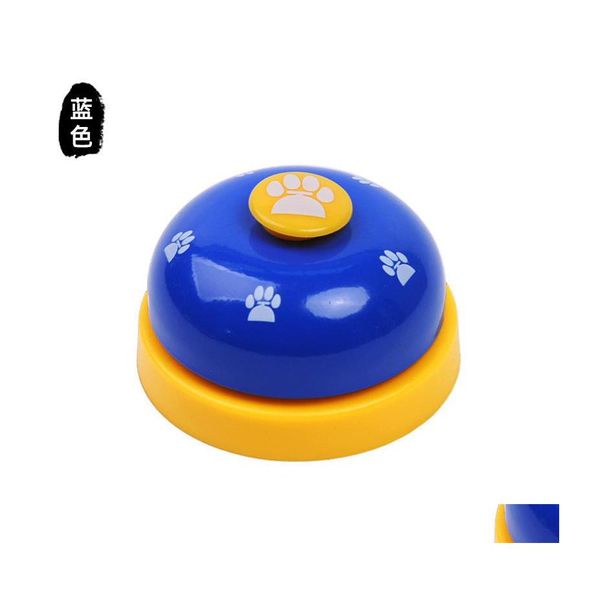 Traine de chiens Obéissance Iron Plastic Pet Trainer Fourniture Phonation Footprint Cats Dogs Bell Ringer Imprimé Colorf Catsupplie Arriva DHS5G