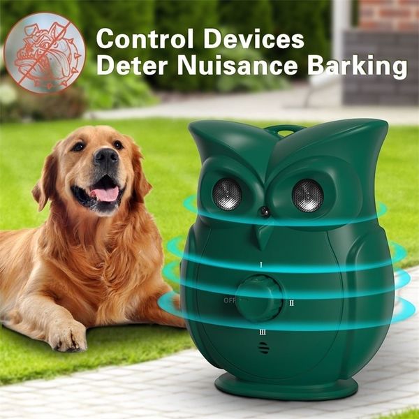 Entrenamiento de perros Obediencia Supresor anti -ruido Ultrasonic Sonic Device repeler Anti Barking Silencer Herramienta al aire libre Pet 230815