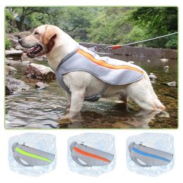 Gilets de chien respirant des activités extérieures d'été vestiges pour chiens lourds pour les chiens moyens de la prévention de la thermacée