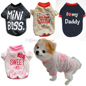 Suéter para perros Ropa de invierno Ropa para perros suave y cálida para perros pequeños y medianos Chihuahua Bulldog Cachorro Mascota Caída Suéteres Moda 13 Color Venta al por mayor A214