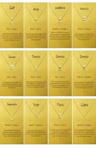 Dogeared 12 Constellation Creatieve Hanger Kleur Ketting Vrouwelijke Sleutelbeenketting Accessoires Europese en Amerikaanse Stijl Sieraden 2960837