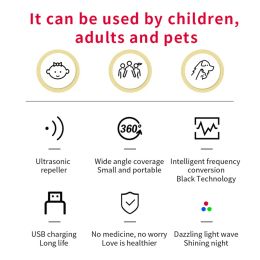 Dogs Cats USB Reinigingsgereedschap Destbesturingsproducten voor Home Pet Ultrasone Flea Remover Carrar Tick Wepellent Lice Repeller