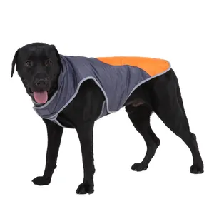 Ropa para Perros Chaleco Impermeable Chaqueta para Perros con Anillo De Correa Abrigo para Mascotas para Senderismo Suéter Reflectante Resistente Al Agua para Pequeños Medianos Grandes,Naranja