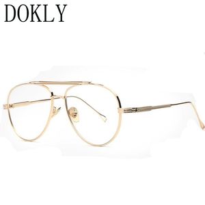 Dokly Myopia Lunettes Cadre des lunettes de soleil claires Lunettes Femmes Classic S Eyewear Gafas Sun Men 228X