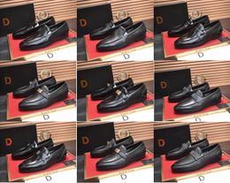 DolGab marque de luxe rétro hommes chaussures habillées richelieu fête en cuir chaussures formelles bouton en métal chaussures de mariage chaussures plates pour homme mâle Oxfords sans lacet Loafe taille 38-45