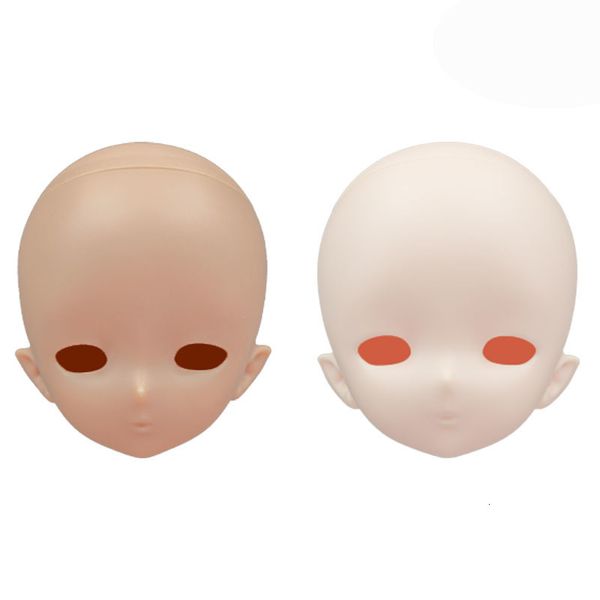 Accessoires de poupées 1/4 Imomodoll Doll's Head Miko sans maquillage en caoutchouc blanc / bronzage couverture ouverte Doll Girl Toy Up Doll accessoires 230812