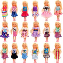 Accessoires de poupée 14 cm Kelly poupée vêtements robe de mode tenue décontractée confortable ajustement 1214 cm 5 pouces fille poupée notre génération poupée jouets pour enfants 230427