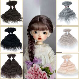 Accessoires de poupée 2 pièces Mohair plus doux 20CM bricolage varie Tress pur naturel pour 13 14 16 BJD SD Blyth fille cadeau 230822