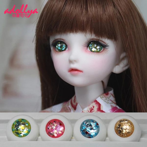 Accessoires de poupée Adollya yeux faits à la main pour s acrylique ciel étoilé globe oculaire 13 14 16 BJD jouets en plastique 230427