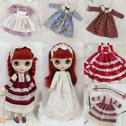 Pop Accessoires Blyth Wijn Rood Wit Kleding Prinses Jurk Met Kant Voor Ymy Licca Azones Ob24 Ob27 Fr 230830