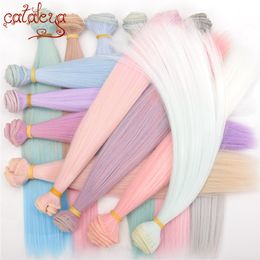 Doll -accessoires Cataleya BJD DIY Hoge temperatuur Vezel 1 PCS 15 cm 100 cm en 25100 cm pruik geleidelijk kleuren haar weven 230322