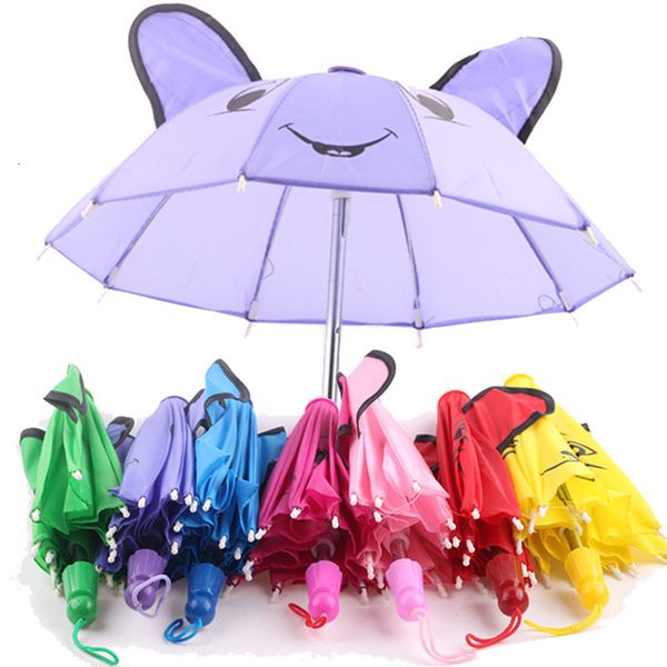 Accesorios para muñecas Paraguas de sol colorido Ajuste 18 pulgadas Americano 43 Cm Ropa de bebé nacido Nuestra generación Niñas Ruso DIY Juguetes 230322