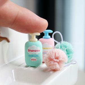 Doll -accessoires schattig 112 schaal mini shampoo washgal voor s OB11 miniatuur huis badkamer decoratie speelgoed 230424