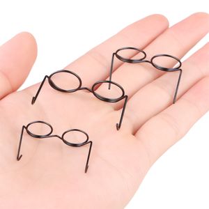 Poupée Accessoires Mignon Lunettes Rondes Cadre s Mode Rétro Lunettes Sans Lentille Mini Jouet Lunettes Dressing 221130