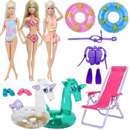 Accessoires de poupées de maillot de bain mignon de vie de secours