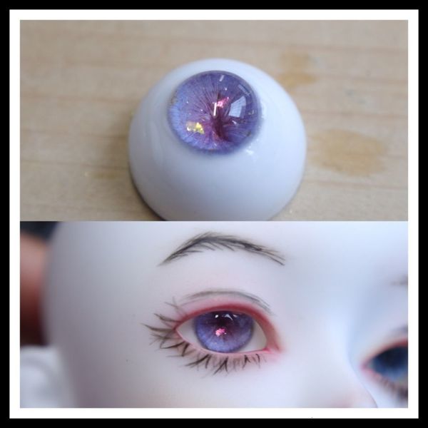 Accesorios para muñecas Ojos de muñeca 8/10/12/14/16/18/20 mm Estereoscópico realista humano Ajuste a 1/3 1/4 1/6 Bjd SD Yeso Globo ocular Juguetes Vestir Regalo de niña 230829