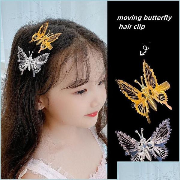 Accessoires de poupée en mouvement papillon épingle à cheveux Net rouge coréen simple fée exquise petites épingles à cheveux enfants lunettes de soleil livraison directe jouets cadeaux Dhwp8