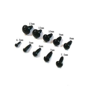 Accessoires de poupée Sécurité Animal Yeux noirs Yeux en plastique au crochet pour ours en peluche Marionnette Jouet Amigurumi Poupée 4.5mm-24mm Peut être choisi 230904