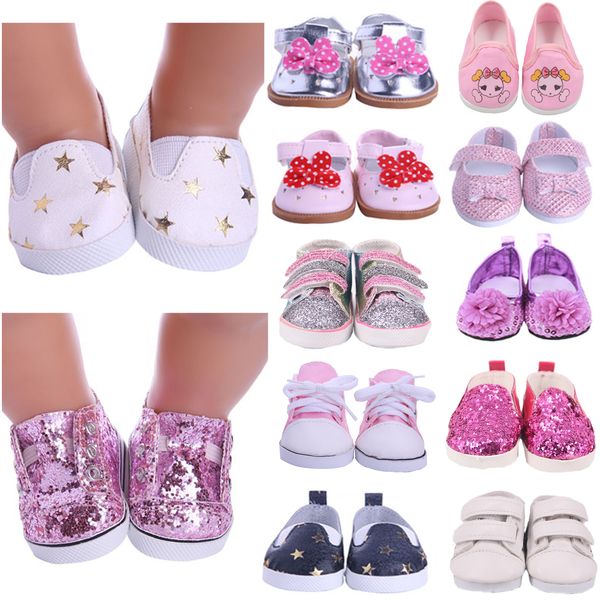 Accesorios de muñecas Zapatos Ropa Botas hechas a mano 7 cm para 18 pulgadas American 43cm Baby Generation Girl Toy Toy Diy 221130