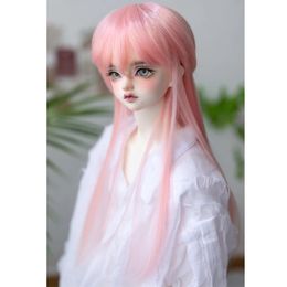 Pop Accessoires Stijl 1/3 1/4 1/6 1/8 Hoge Temperatuur Draad Mode Rechte BJD Pruik Voor Pop Haar Pruik 231208